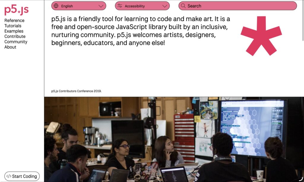 p5.js website - p5.js course at ynac