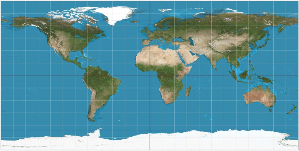 equirectangular projection sw